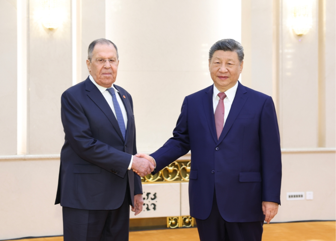 习近平会见俄罗斯外长拉夫罗夫